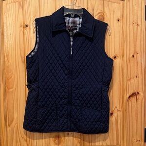 Peck & Peck Navy Quilted Jacket Size M